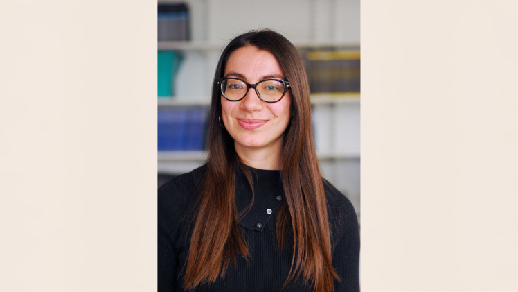 Smiling female academic